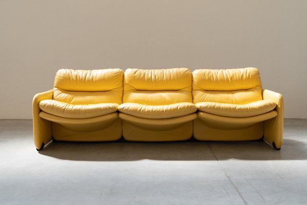Vintage sale yellow couch