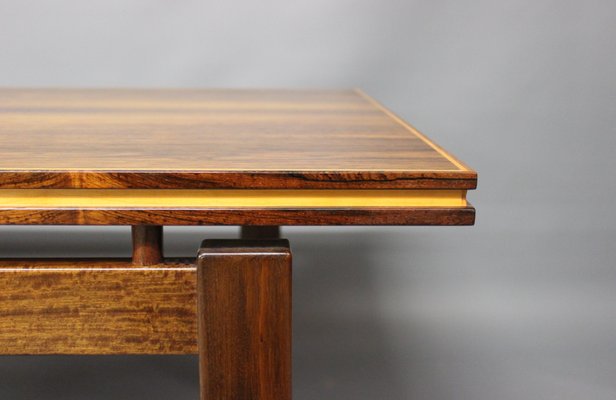 Danish Rosewood Coffee Table With, Floating Wood Side Table