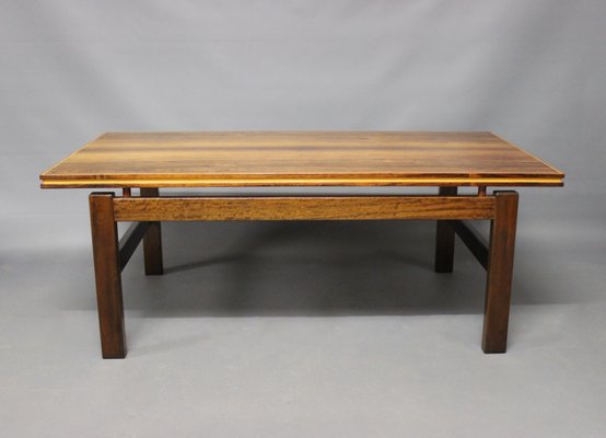 Danish Rosewood Coffee Table With Floating Top 1960s For At Pamono Danish Rosewood Coffee Table With, Floating Wooden Coffee Table