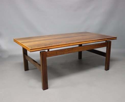 Danish Rosewood Coffee Table With, Floating Wood Coffee Table