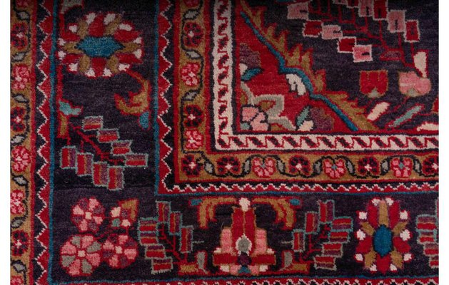 Tappeto rettangolare mediorientale in pura lana in vendita su Pamono