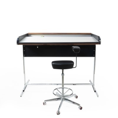 Action Office Standing Desk and Perch Stool by George Nelson Action Office Standing Desk and Perch Stool by George Nelson