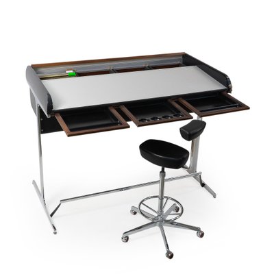Action Office Standing Desk and Perch Stool by George Nelson Action Office Standing Desk and Perch Stool by George Nelson