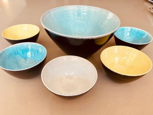 Keramik Schalen von Hugo Kohler, 5 . Set bei Pamono kaufen