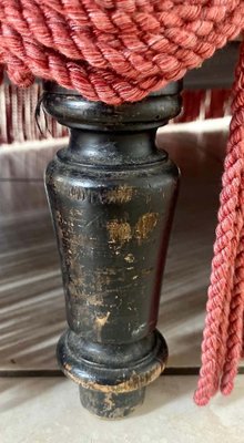 Liseuse Méridienne Napoléon III - Velours Cerise, Bois, France, Très Bon état