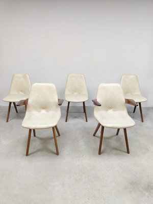 Mid-Century Dutch Dining Chairs van Os Culemborg, 1950s, Set of