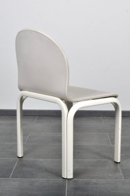 Orsay Dining Set in Leather by Gae Aulenti for Knoll, 1970s