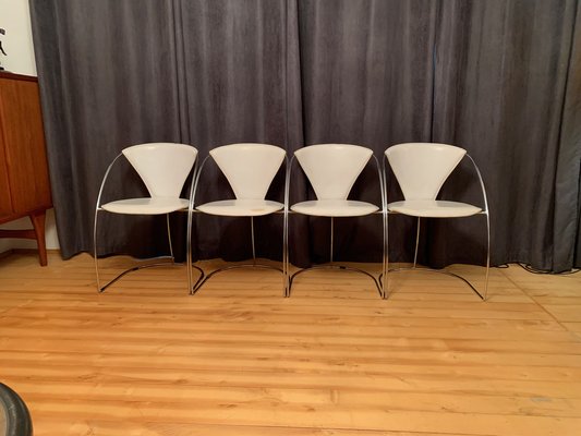 Italian Chairs by Linda Arrben, 1980s, Set of 4 for sale at Pamono
