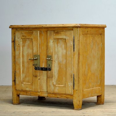 Rustic European Pine Ice Cabinet, 1910 for sale at Pamono