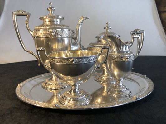 800 Silver Coffee or Tea Service by Lameyer Sohn, Hannover
