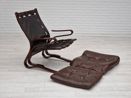 Norwegian Kengu Lounge Chair by Erde and Nordahl Solheim for