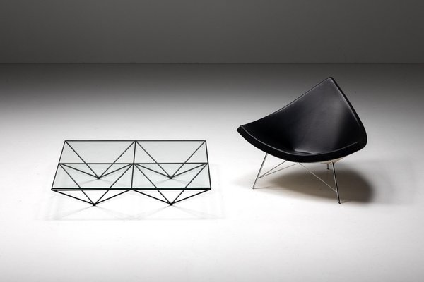 Mesa de centro Alanda cuadrada de Paolo Piva para B&b Italia, años