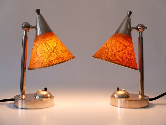Art Deco Bauhaus Bedside Table Lamps Germany 1920s Set of 2 for