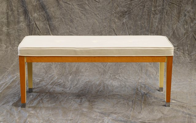 Upholstered Wooden Bench, 1990s for sale at Pamono