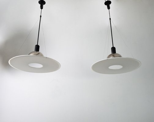 Frisbi Chandeliers by Achille Castiglioni for Flos, Set of 2 for
