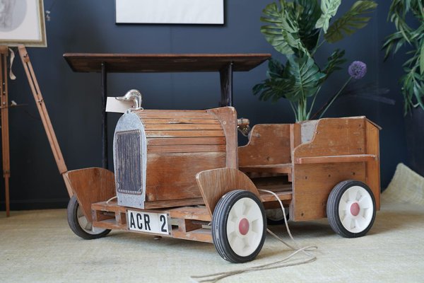 coche de madera - decoracion o coleccion - 37 c - Compra venta en  todocoleccion