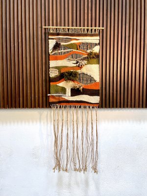 Arazzo da parete in macramè intrecciato a mano, Spagna, anni '60 in vendita  su Pamono