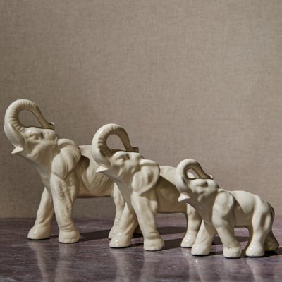 Ceramic Elephants attributed to Anna-Lisa Thomson, 1930, Set of 3