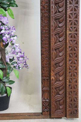Antique Handmade and Handcarved Archway Door Frame, Nuristan