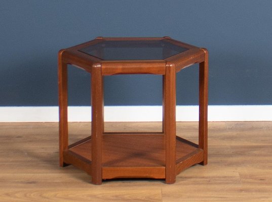 Hexagonal glass coffee table outlet