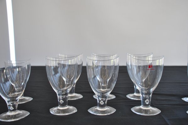 Italian Glassware Set by Carlo Moretti, 1990s, Set of 18 for sale