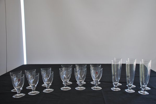 Italian Glassware Set by Carlo Moretti, 1990s, Set of 18 for sale