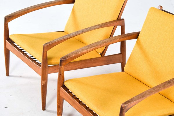 Teak Paper Knife Armchair by Kai Kristiansen for Magnus Olesen