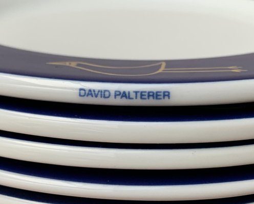 German Postmodern Flying Objects Series Plates by David Palterer