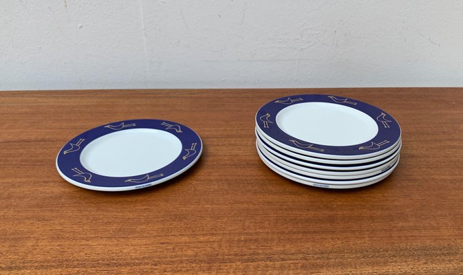 German Postmodern Flying Objects Series Plates by David Palterer