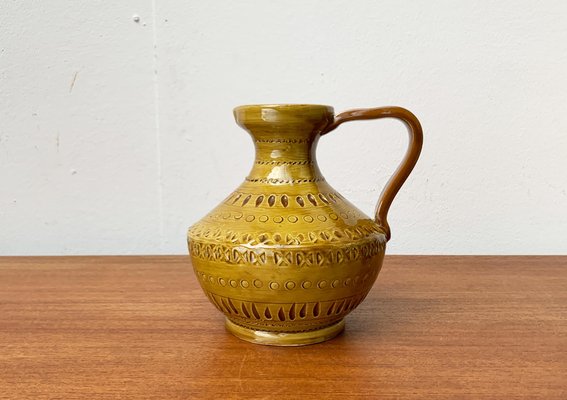 Mid-Century Italian Pottery Carafe Vase by Aldo Londi for Bitossi