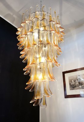 Vintage Italian Murano Glass Spiral Chandelier for sale at Vintage Italian Murano Glass Spiral Chandelier for sale at