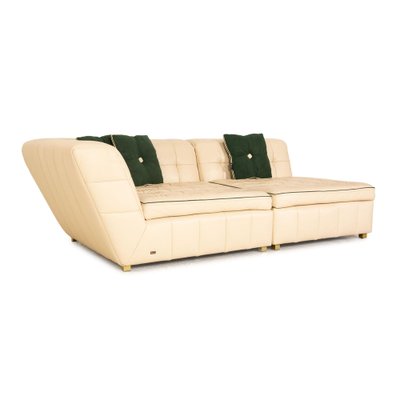 4 seater 2024 cream leather sofa