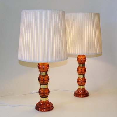 Vintage Artichoke Table Lamps in Ceramic, 1970s, Set of 2 for sale at Pamono