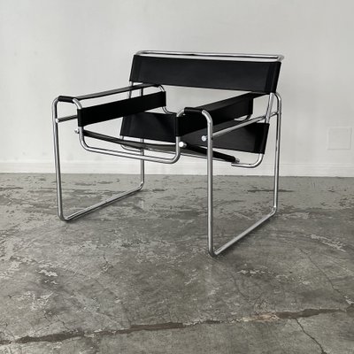Wassily Armchairs by Marcel Breuer for Gavina Italy 1960s Set of 2