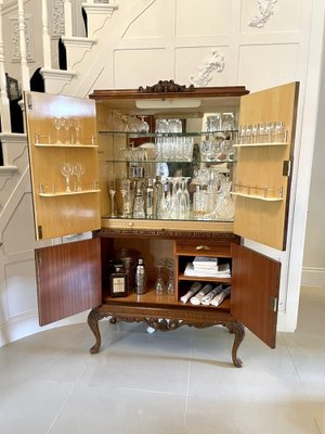 Burr Walnut Cocktail Cabinet 1920s for sale at Pamono