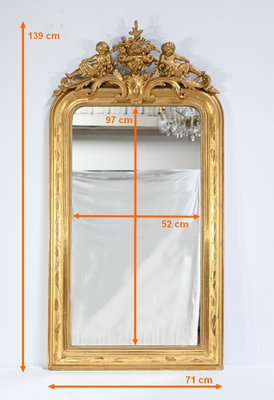 Mid 19th Century Louis Philippe Gilt Mirror Mid 19th Century Louis Philippe Gilt Mirror