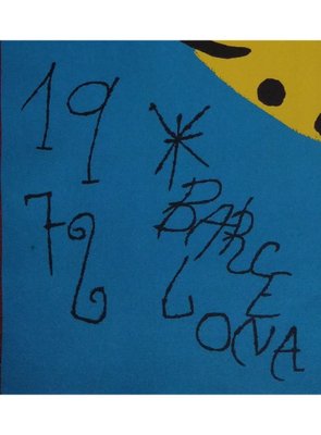 Joan Miro, Sala Gaspar, Barcelona, 1973, Lithograph, Framed for