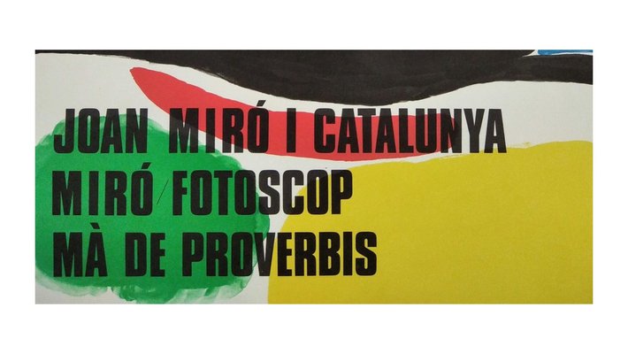 Joan Miro, Tres Libres Poster, 1970, Litografía, Enmarcado