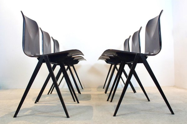 Industrial Stackable S22 Dining Chair in Wenge from Pagholz