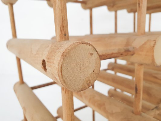 Danish Teak Wine Rack attributed to Richard Nissen for Langaa Denmark 1960s for sale at Pamono