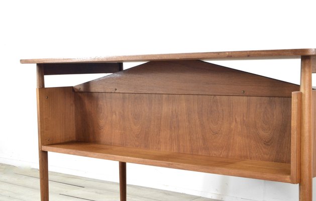 Mid-Century Danish Teak Desk by Gunnar Nielsen for Tibergaard