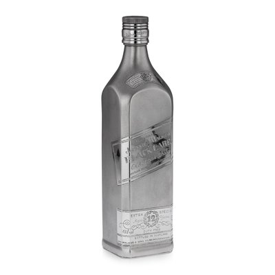 Large Novelty Silver Whisky Bottle from Johnnie Walker Large Novelty Silver Whisky Bottle from Johnnie Walker