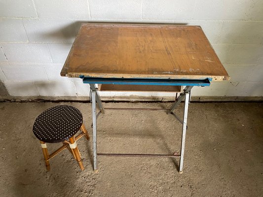 Tavolo da disegno pieghevole, anni '50 in vendita su Pamono