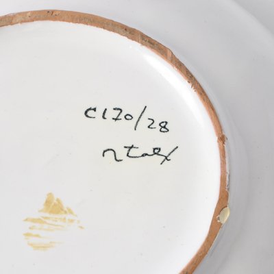 Mid-Century Mondrian Bowl by Aldo Londi for Bitossi, 1960s for