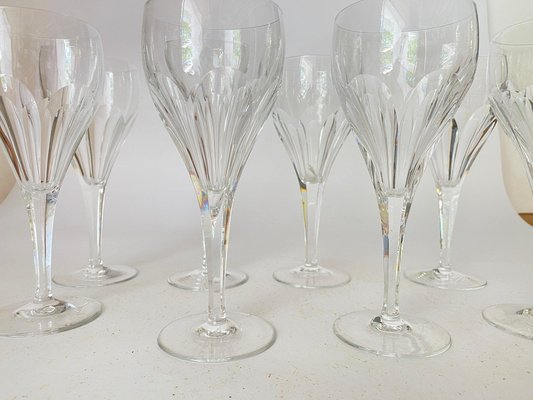 A set of 8 French Wine glasses