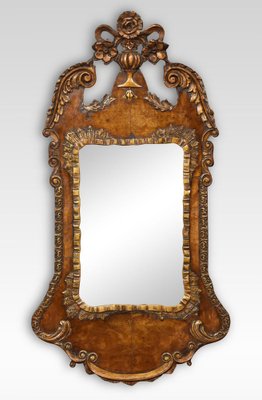 George II Walnut Sconce Mirror George II Walnut Sconce Mirror