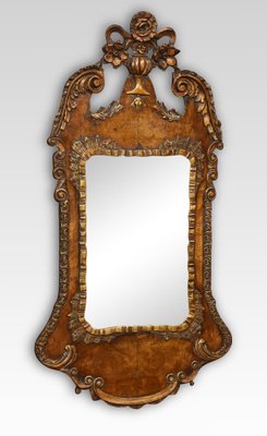George II Walnut Sconce Mirror George II Walnut Sconce Mirror
