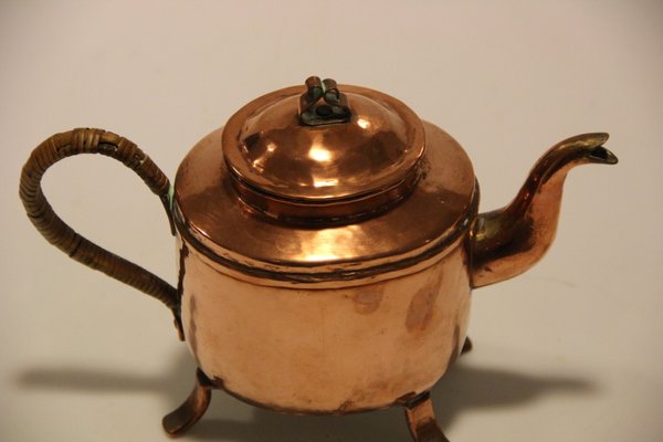 antique copper tea kettle
