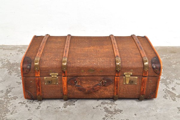 Vintage Steamer Travel Trunk, 1930s for sale at Pamono
