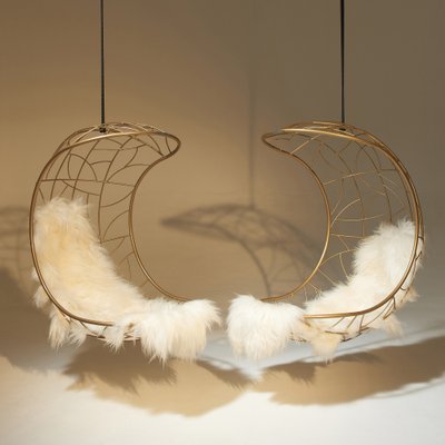 Half moon hanging sales chair